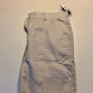 INC Khaki Linen Beach Pants